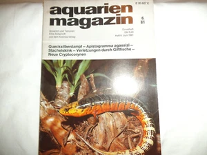 Zeitschrift: aquarienmagazin. Heft 6 / 1981 - Bild 1 von 1