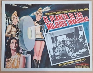 Planet of the Female Invaders ORIGINAL Mexican 1966 LOBBY CARD sexy alien girls! - Bild 1 von 3