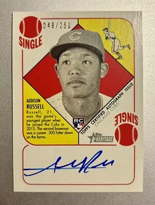 2015 Topps Heritage '51 /250 Addison Russell BGS 9.5 GEM MINT Rookie Auto RC - Picture 1 of 3
