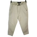 Twentysixseven Kids Pants Tapered Boys Size12 Beige Pockets Belted Made In Italy