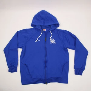 Nike Jacket Youth Medium Blue Dri-Fit Hooded Long Sleeve Breathable Active Boy's - Picture 1 of 8