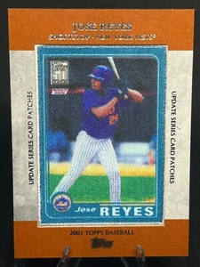 Parche enmarcado José Reyes 2013 Topps actualización reimpresión de novato #TRCP-13 New York Mets - Imagen 1 de 3