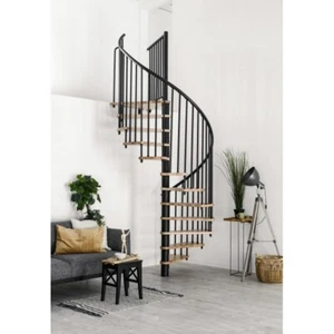 Interior Spiral Effect Smart Black Beech 140cm - Picture 1 of 13