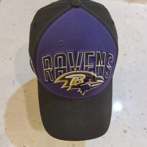 New Era Baltimore Ravens 39Thirty Fitted Hat Cap Black Purple Mens Size M-L - Picture 1 of 9