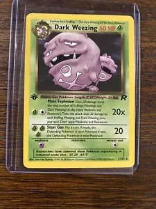 Pokemon 1st Edition Dark Weezing #14 Team Rocket Holo 2000 WOTC - Picture 1 of 6