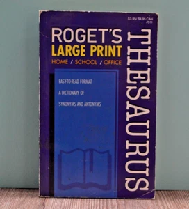 Roget's Large Print Thesaurus - Informational Book to Have on Hand⭐ - Picture 1 of 4