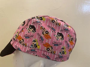 POWERPUFF GIRLS CYCLING CAP HANDMADE IN USA SIZE L M S XS - Picture 1 of 12