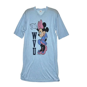 Vintage Minnie Mouse Walt Disney Champions Night Gown Size XL Single Stitch WVU - Picture 1 of 10