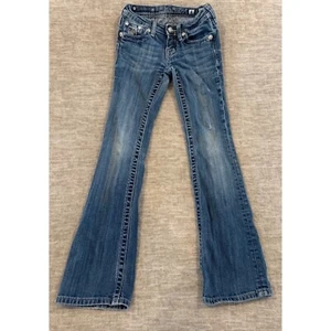 Miss Me Girls Jeans Bootcut Embellished Pockets Denim Blue Size Unknown - Picture 1 of 11