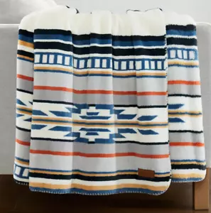 Pendleton Soft Plush Throw Saltillo Stripe 50" x 70" Colorful Stripes NWT - Picture 1 of 4