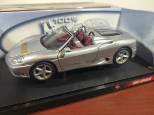 HOT WHEELS 1:18 FERRARI 360 SPIDER DIECAST SILVER Open Box - Bild 1 von 13