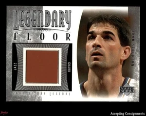 2001-02 Upper Deck Legends Legendary Floor John Stockton FLOOR RELIC HOF JAZZ - Picture 1 of 2