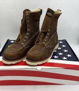 THOROGOOD AMERICAN HERITAGE – 8 IN MOC TOE STEEL Safety Toe- 804-4378 Sz 15 - Picture 1 of 10