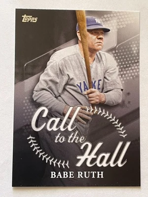 2025 TOPPS SERIES ONE BABE RUTH #CTH-14 CALL TO THE HALL INSERT YANKEES NM CARD - Image 1 of 2