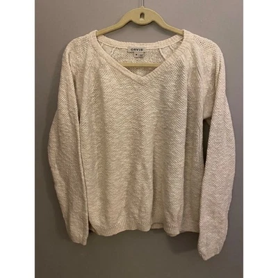 Suéter ORVIS Mujer Talla Mediana Lino Algodón Ligero Marfil Foto 1 de 4