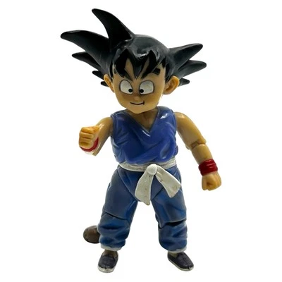 Dragon Ball Z Kid Goku 4” Action Figure Blue Outfit Tail Toy Vintage Jakks - Image 1 of 4
