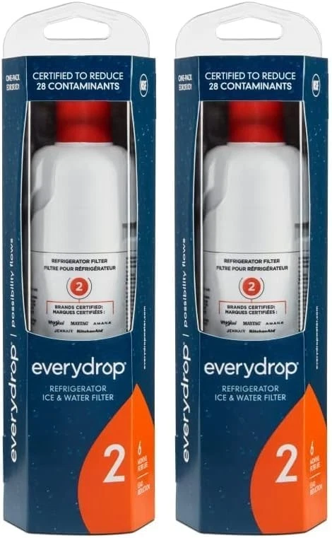 2 PACK ΕVΕRYDROP ΕDR2RXD1 Refrigerator Wate Filter 2 US Sealed NEW US Ship - Image 1 of 4