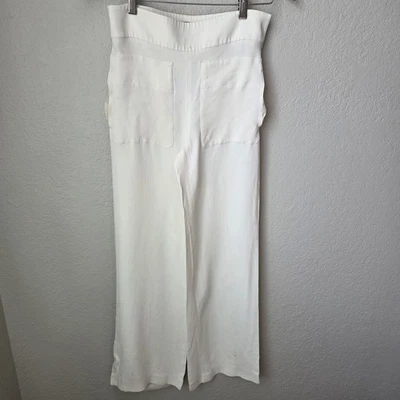 Брюки Louis Vuitton из шелковой смеси широкие штанины размер 36 цвет слоновой кости женские - Изображение 1 из 4