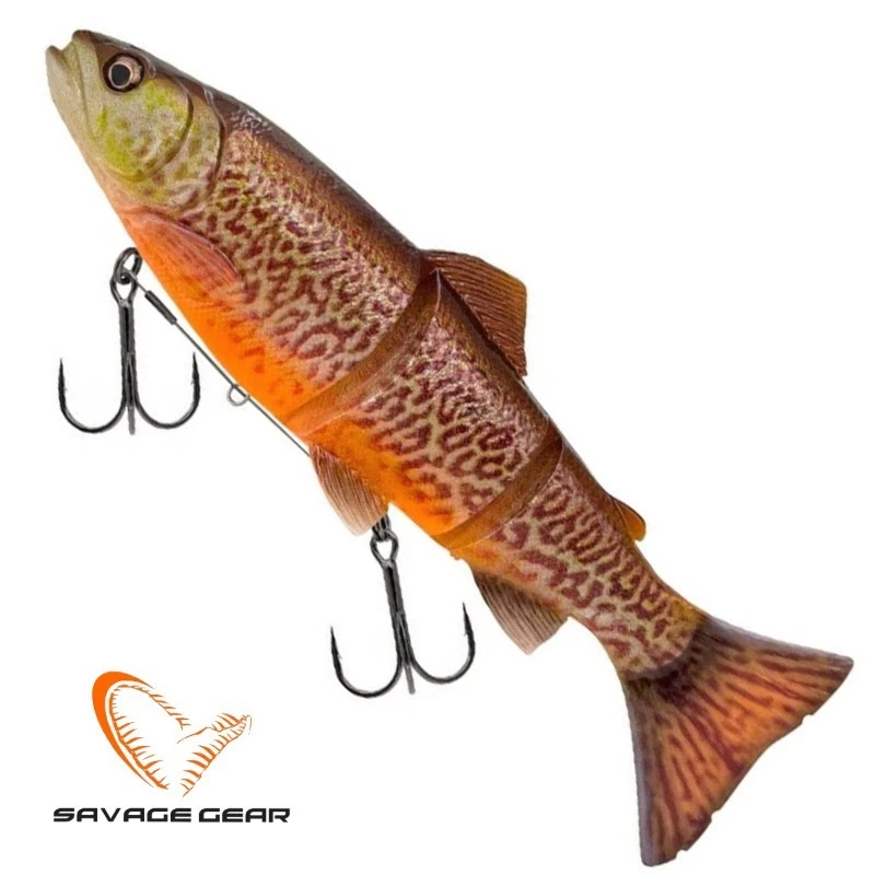 Savage Gear 3D Line Thru Trout Swim Bait 20cm 93g Slow Sink Tiger - Pike Fishing - Image 1 of 1