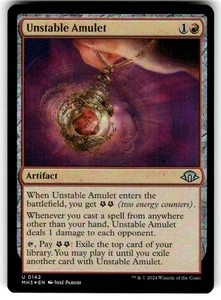 Magic: The Gathering Artifact Unstable Amulet FOIL MTG NM  Uncommon - Picture 1 of 2