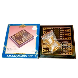 Juego de Backgammon Acrílico Vintage Taiwán World Showcase Viaje Pequeño Atico Pequeño - Imagen 1 de 5