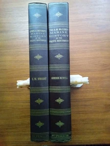 2 Vol~ H.W. MCCURDY MARINE HISTORY OF THE PACIFIC NORTHWEST Signed Gordon Newell - Picture 1 of 10