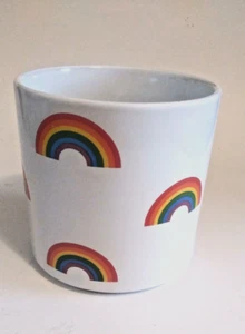 Rainbow Icon Design Keramik Übertopf 4,5 Zoll Durchmesser - Bild 1 von 3