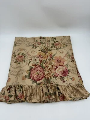 Cortina de chuveiro RALPH LAUREN cetim floral matrimonial feita sob medida babados - Imagem 1 de 2