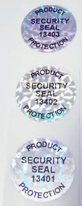 TWpp20 Product Protection #'d Security Seals 100 to 1000 Tamper Evident Stickers - Picture 1 of 5