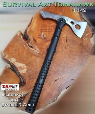 KASUL® Tomahawk Tactical Axt Beil Rettungsaxt Camping Outdoor Survival Hammer DHL-HH49