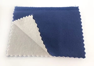 Two Part Blue and White Microfiber Jewelry Tarnish Removing Polishing Cloth - Picture 1 of 2