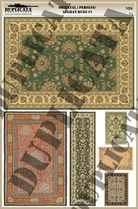 Diorama/Model Accessory - 1/24 Oriental/Persian/Afghan Rugs #1 - Bild 1 von 4
