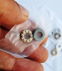 US Stock 10pcs F6-12M Axial Ball Thrust Bearing 3-Parts 6mm x 12mm x 4.5mm - Picture 1 of 12