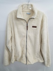 columbia white fuzzy jacket