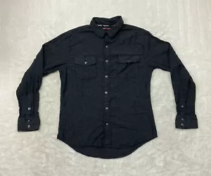Tony Hawk Mens Size M Long Sleeve Button Up Dark Gray Shirt - Picture 1 of 10