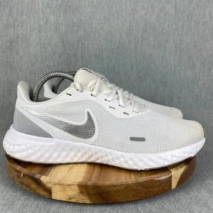 Nike Revolution 5 Shoes Womens Size 9 White Sneakers No Insoles Running - Picture 1 of 10