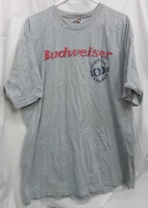 Camiseta de fútbol Budweiser 100% - gris talla XXL - cerveza Bud - - Imagen 1 de 4