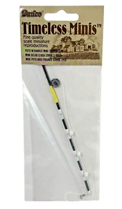 Darice Timeless Miniatures-Fishing Pole / Fly Fishing Rod 6" Pole - Picture 1 of 2