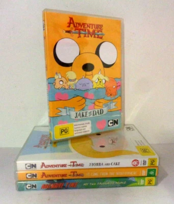 Adventure Time x 4 DVD's Jake & Dad Fiona & Cake Two Favourite & Nightosphere R4 - Image 1 of 4
