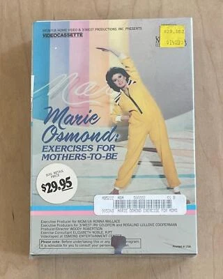 MARIE OSMOND: EXERCISES FOR MOTHERS-TO-BE (1985) Sealed Betamax MGM Workout Rare - Image 1 of 4