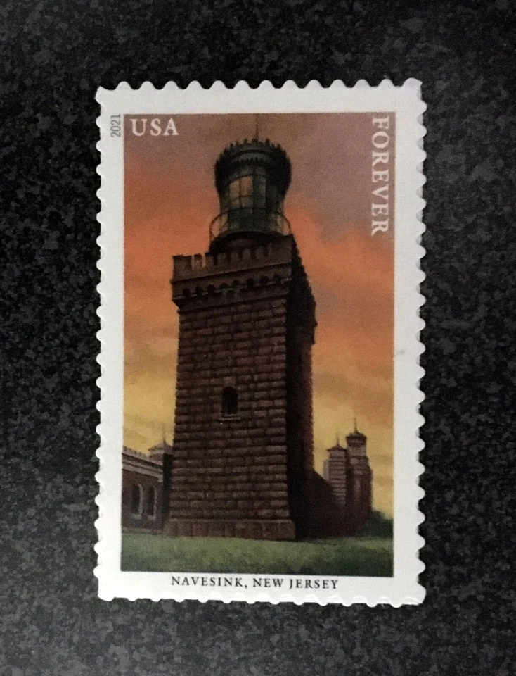 2021USA #5622 Forever Mid Atlantic Lighthouses - Navesink New Jersey  Single - Image 1 of 1