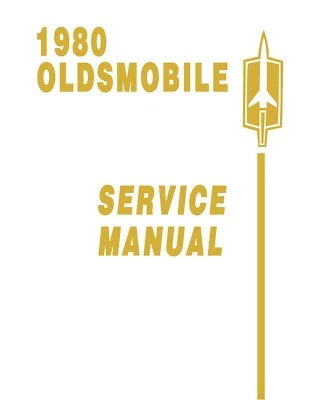 Oldsmobile 1980 manual de servicio - incluye diagramas de cableado a color de 11x26 pulgadas Foto 1 de 4