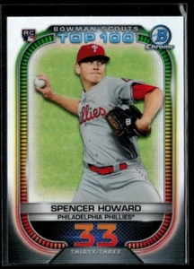 2021 Bowman Scouts Top 100 #BTP-33 Spencer Howard RC - Picture 1 of 2