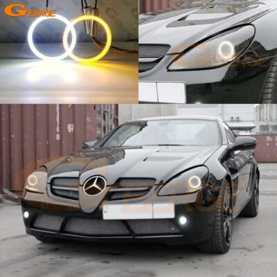 Para MERCEDES BENZ SLK CLASE R171 R172 Ultra Brillante LED Ojos de Ángel Kit Anillos Halo Foto 1 de 4