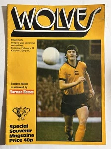 WOLVES V SWINDON TOWN  - 12 FEB 1980 - Picture 1 of 2