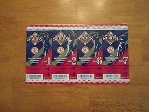 BOSTON RED SOX UNUSED PLAYOFF TICKETS 2008 WORLD SERIES SET OF 4 PHANTOM TICKETS - Picture 1 of 3