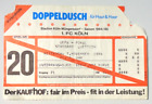 Ticket - 1. FC Köln : Standard Lüttich = UEFA-Cup 07.11.1984
