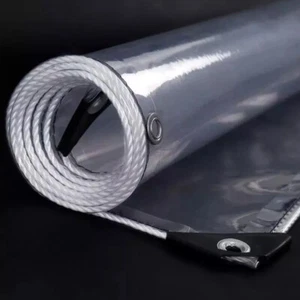 All Sizes Of Heavy Duty Clear Tarpaulin Waterproof Cover Ground Camping Sheet - Picture 1 of 20