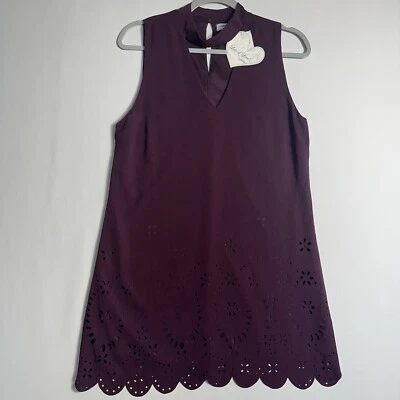 Vestido Lots Of Love by Sin Mangas Talla Mediana Sin Mangas Forrado Borgoña Nuevo con Etiquetas Foto 1 de 4