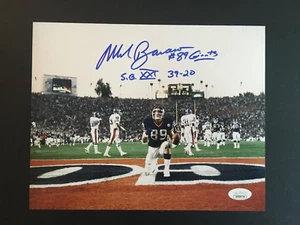 MARK BAVARO AUTOGRAPHED SB XXI - 8 X 10 W/ 2 INSCRIPTIONS J.S.A. AUTHENTICATED - Picture 1 of 5